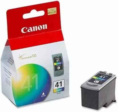 Genuine Canon OEM CL-41 Tri-Color Ink Cartridge – New & Sealed