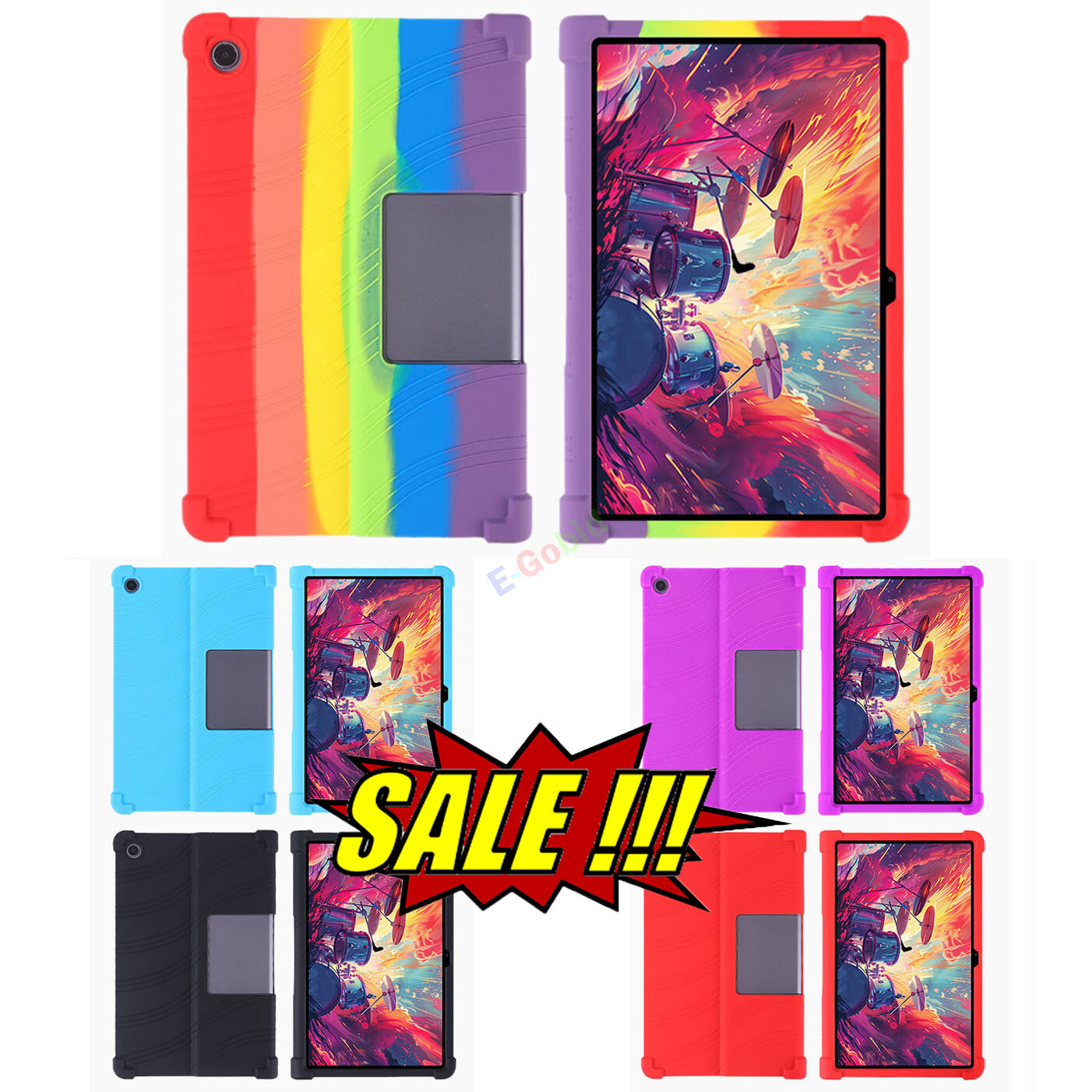For Lenovo Tab Plus 11.5in TB351FU Tablet Kids Shockproof Silicone Case Cover