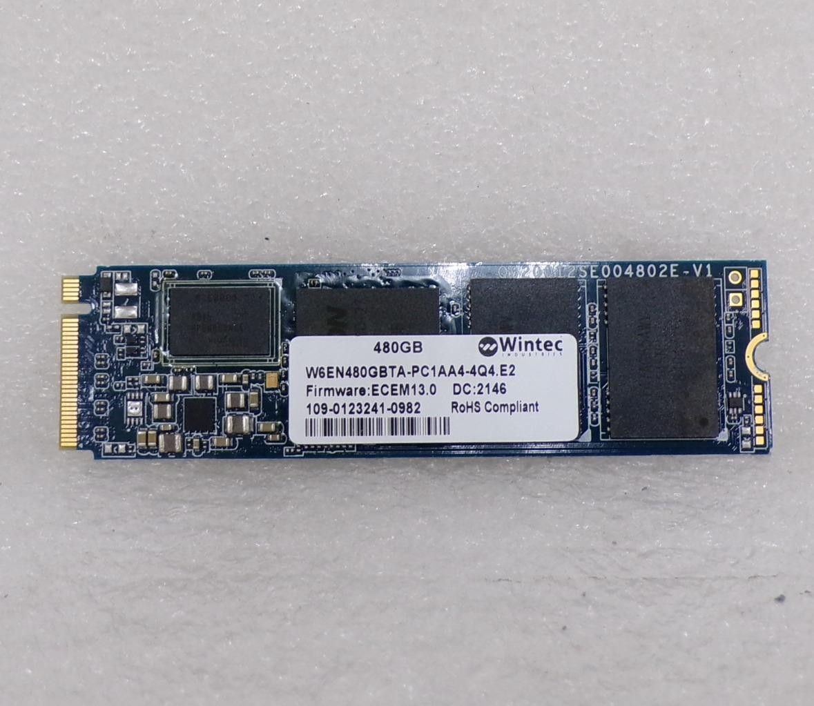 Wintec 480GB M.2 NVMe SSD W6EN480GBTA-PC1AA4-4Q4.E2