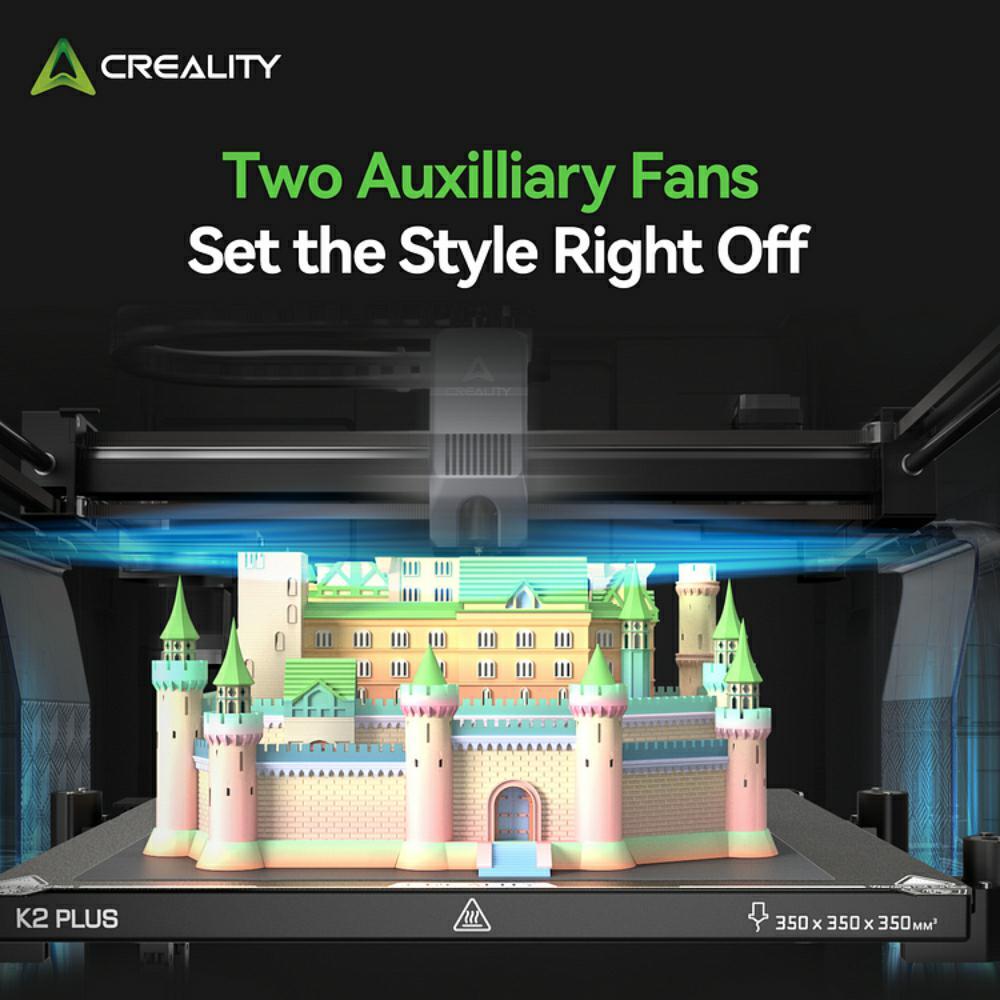 Open Box Creality K2 Plus Combo 3D Printer 600mm/s Multi-Color Printing w/ CFS