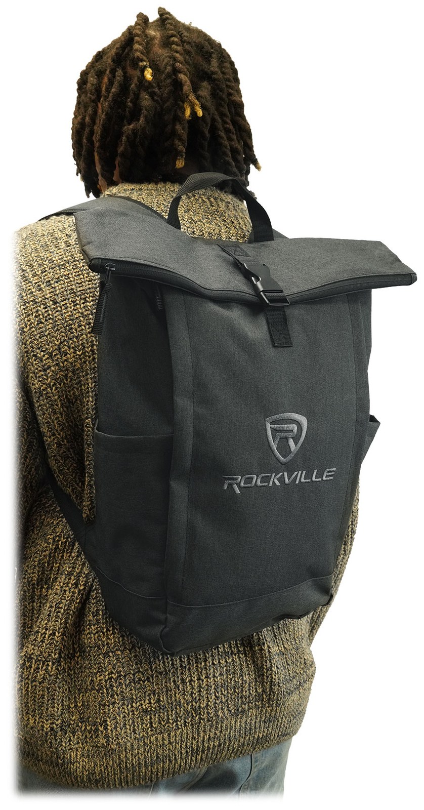 Rockville RPAK Charcoal Stylish Durable Backpack Bag w/ Padded Laptop Pocket