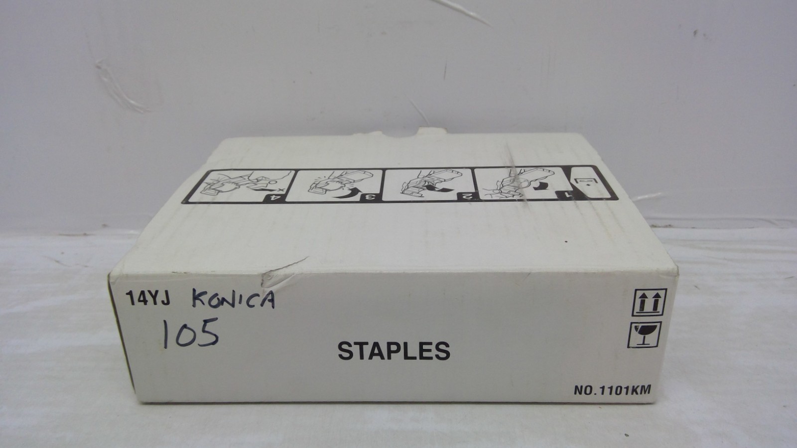Genuine Konica Minolta 14YJ Refill Staples/5 pack with 1 missing