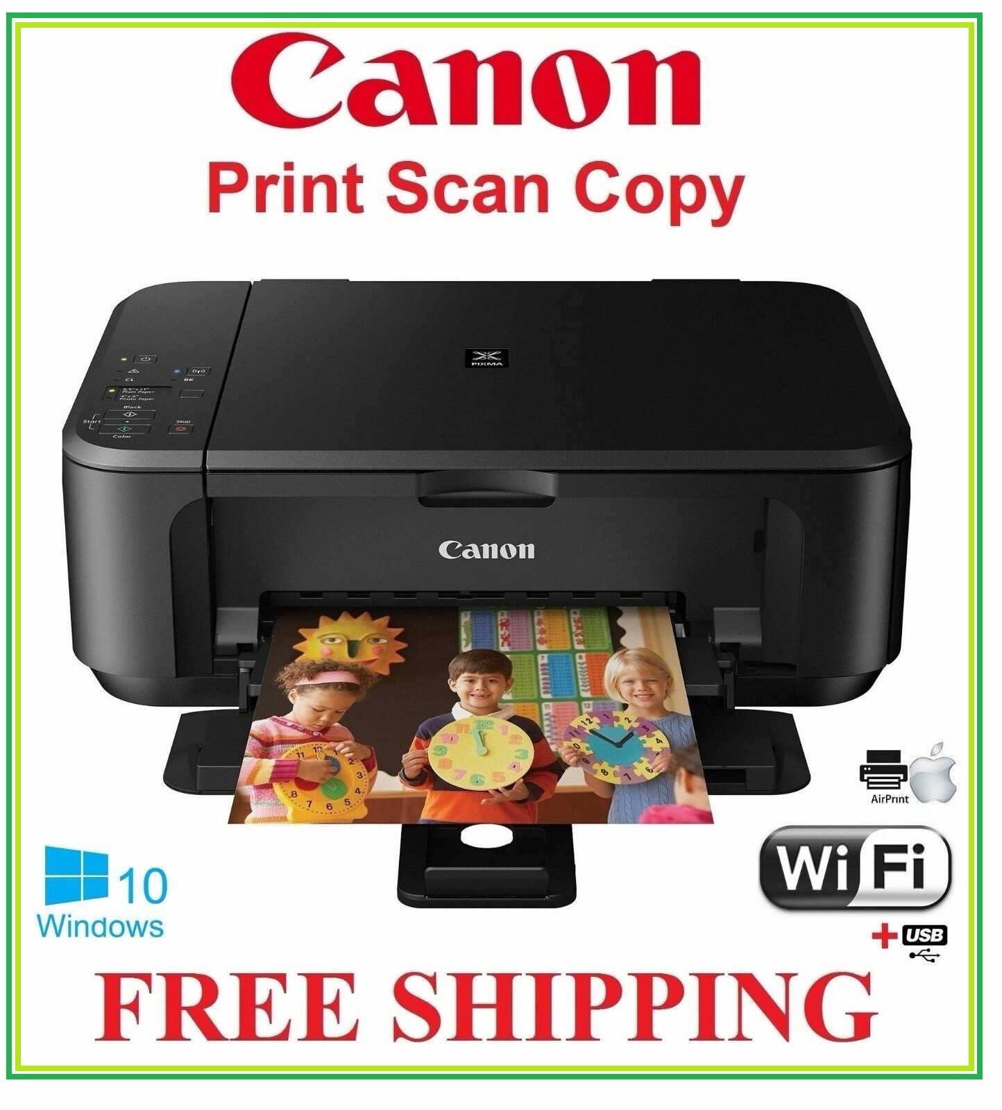 NEW Canon Pixma MG3620 (6420) All In One Wireless-Printer-Scan Copy-Holiday Sale