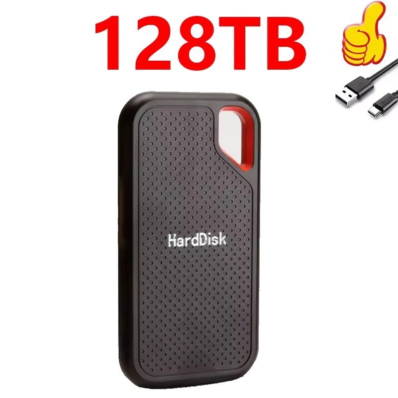 external hard drive 128 TB High Speed CapacitySolidStateUsb3.2 Laptop Mac And PC