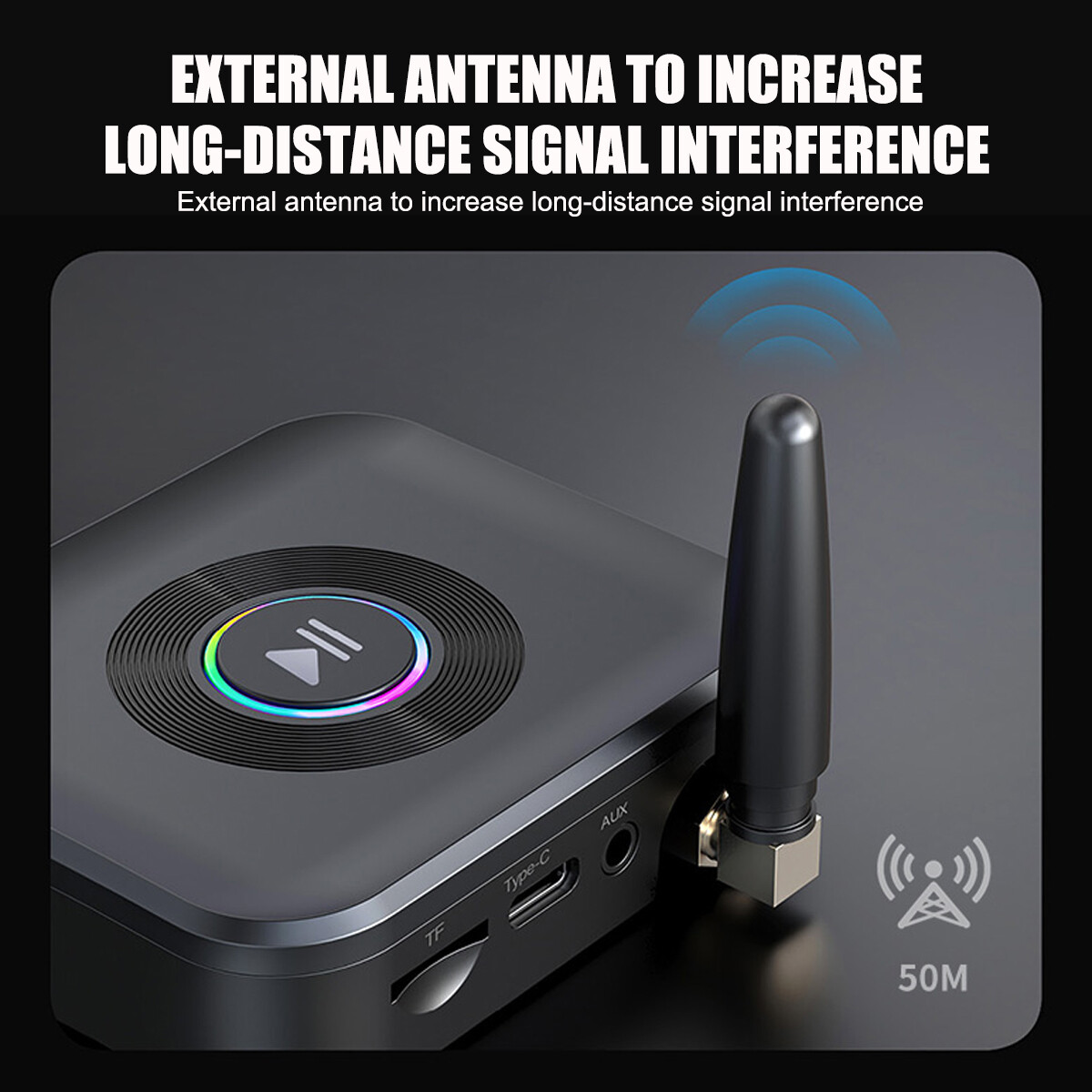 Bluetooth 5.1 Receiver Wireless 3.5mm Jack AUX to 2 RCA Audio Stereo Adapter US