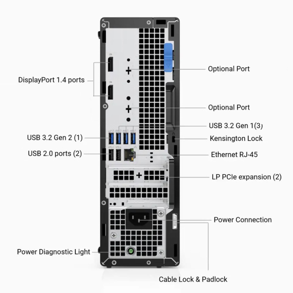 Dell OptiPlex 5000 SFF Intel 12-Core i7 12th Gen. 32GB RAM 512GB NVMe SSD Win11