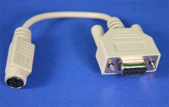 PS2-F Mouse to DB9-F Serial Port Adapter Cable 5 Inch