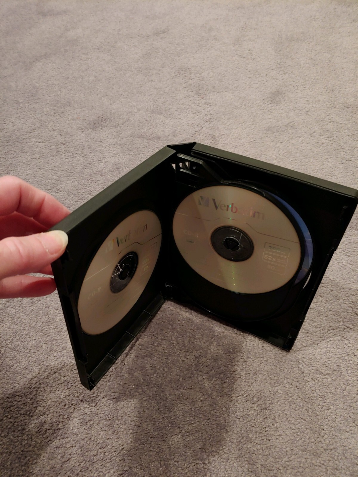 1 Black 22mm “Chubby” 6 Disc CD/DVD Storage Box Case – I have 34!