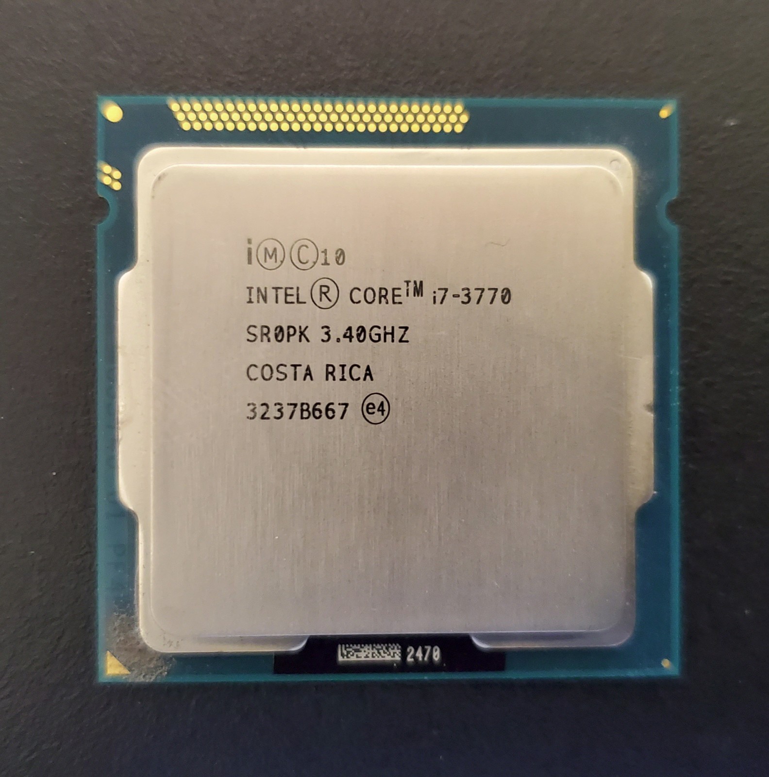 Intel i7-3770 3.40GHz SR0PK LGA 1155 Desktop Workstation Computer CPU Processor
