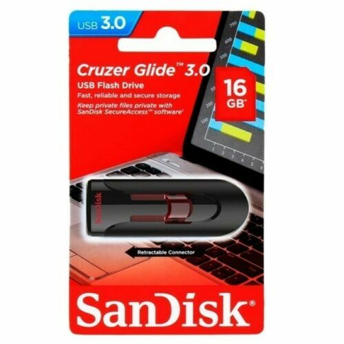 New SanDisk 32GB Cruzer Glide USB 3.0 Flash Drive Genuine USA Seller