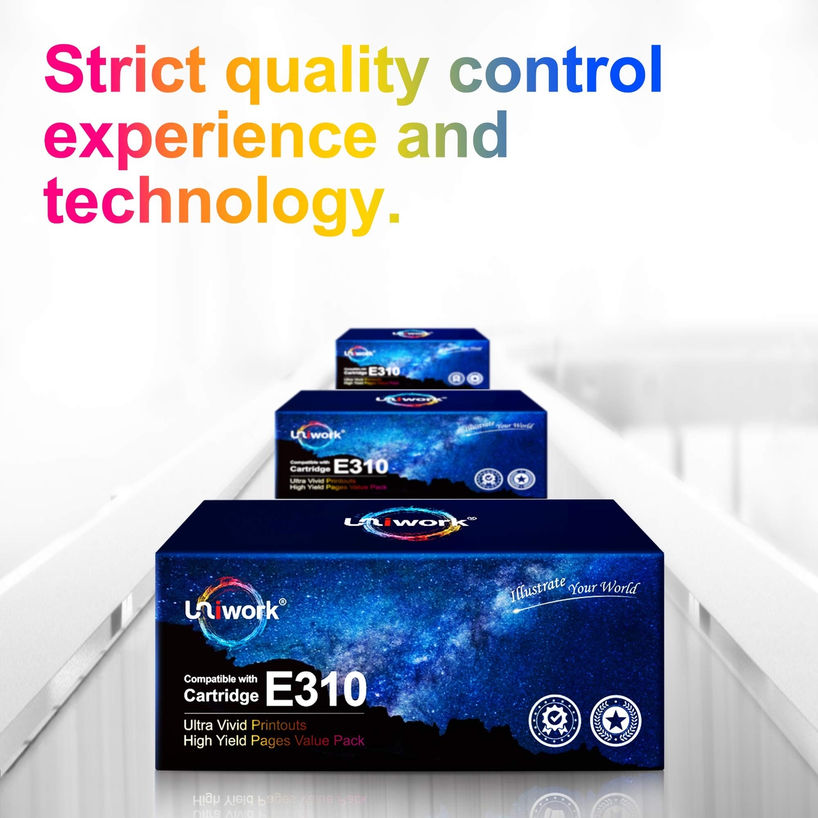 Uniwork Compatible Toner Cartridge Replacement for Dell E310dw P7RMX PVTHG 59…