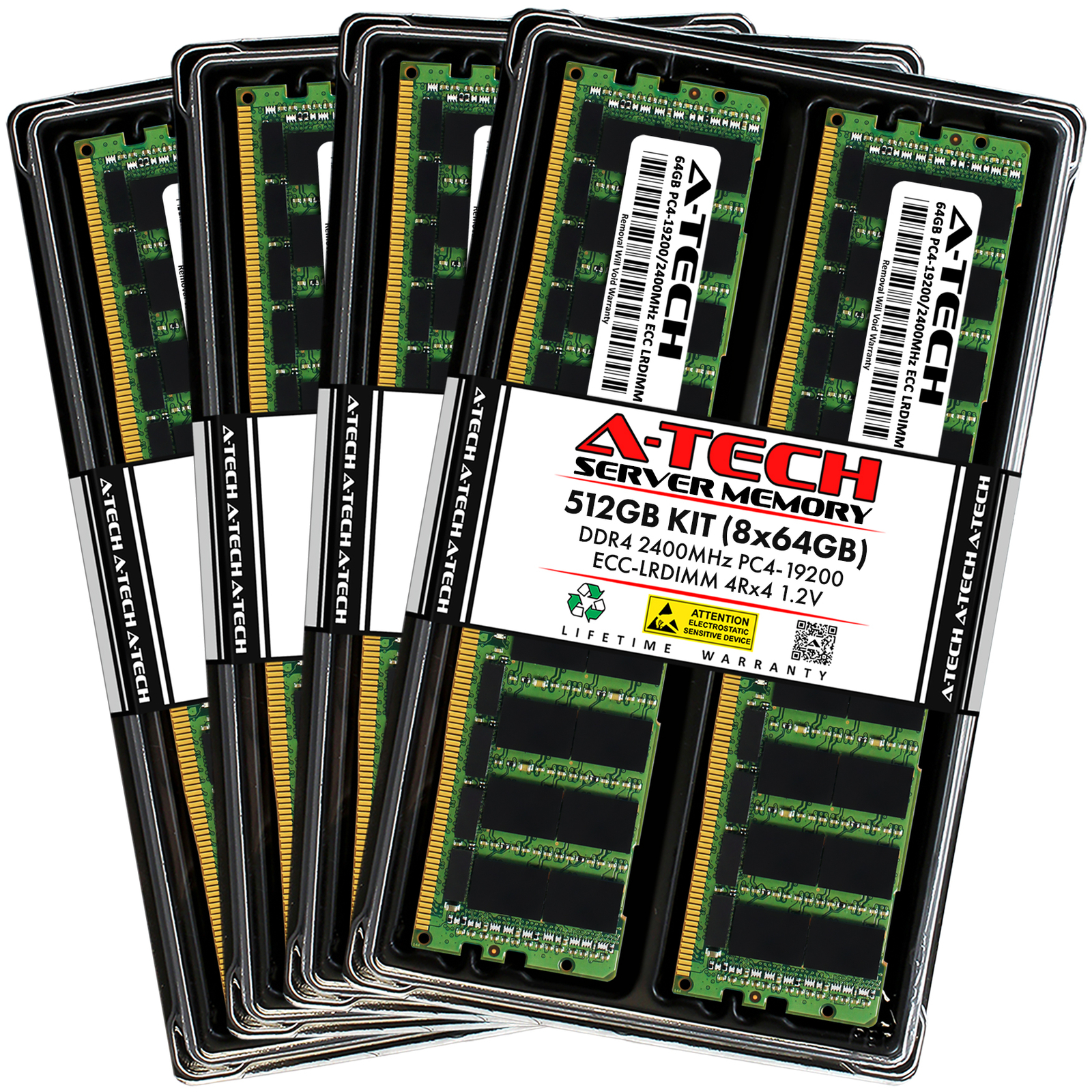 512GB 8x 64GB PC4-2400 LRDIMM Supermicro 4028GR-TRT2 4028GR-TVRT Memory RAM