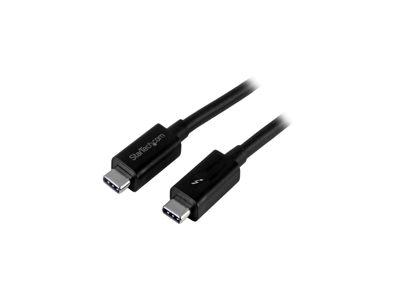 StarTech.com TBLT3MM2M Thunderbolt 3 Cable – 6 ft / 2m – 4K 60Hz – 20Gbps – USB