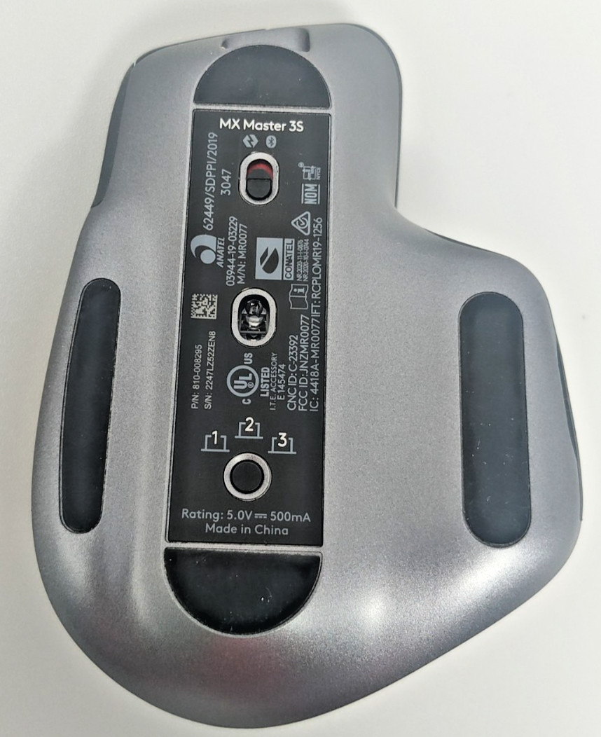 Logitech MX Master 3S Wireless Mouse Graphite 8K DPI No Dongle *READ*
