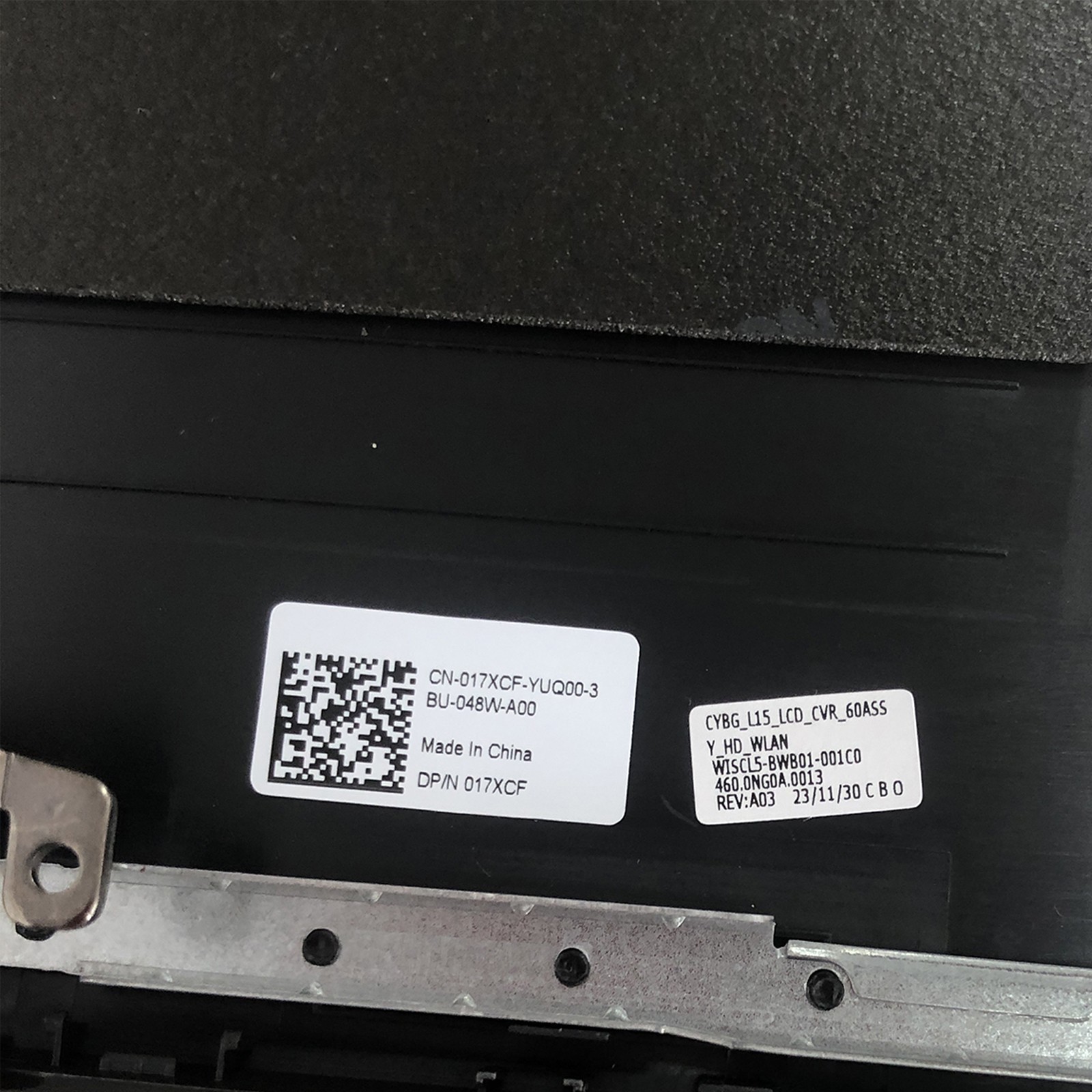 New For Dell Latitude 15 E3520 3520 LCD Cover Back Cover Lid Hinges Bezel 17XCF