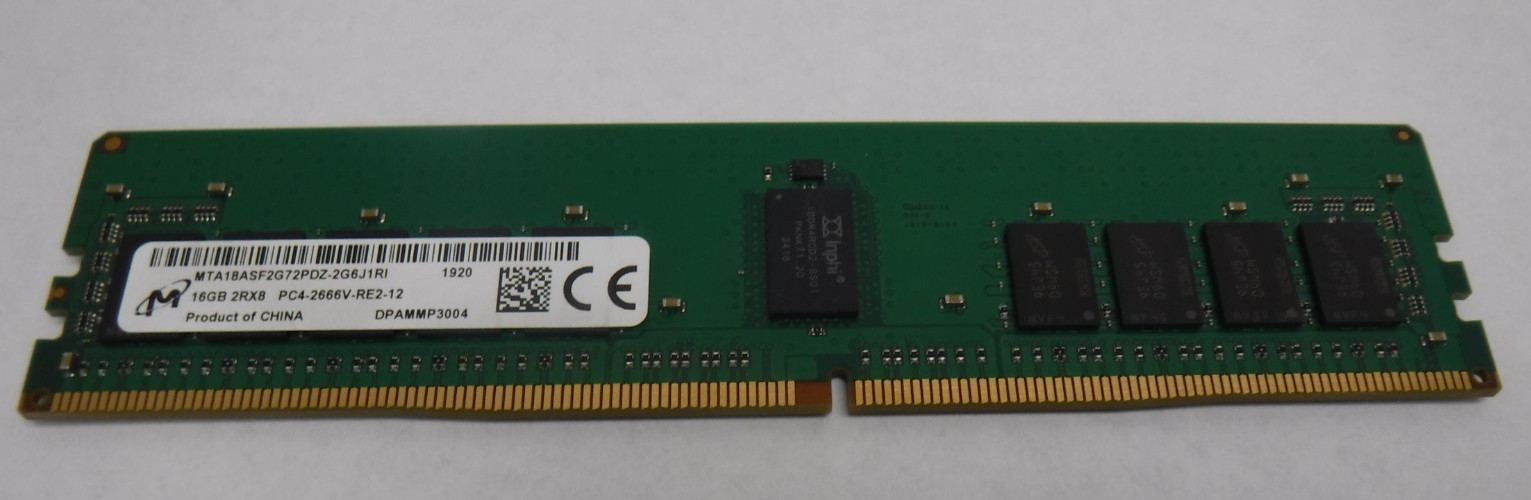 Micron MTA18ASF2G72PDZ‑2G6J1 (1x16GB) 16GB DDR4‑2666 ECC Server RAM