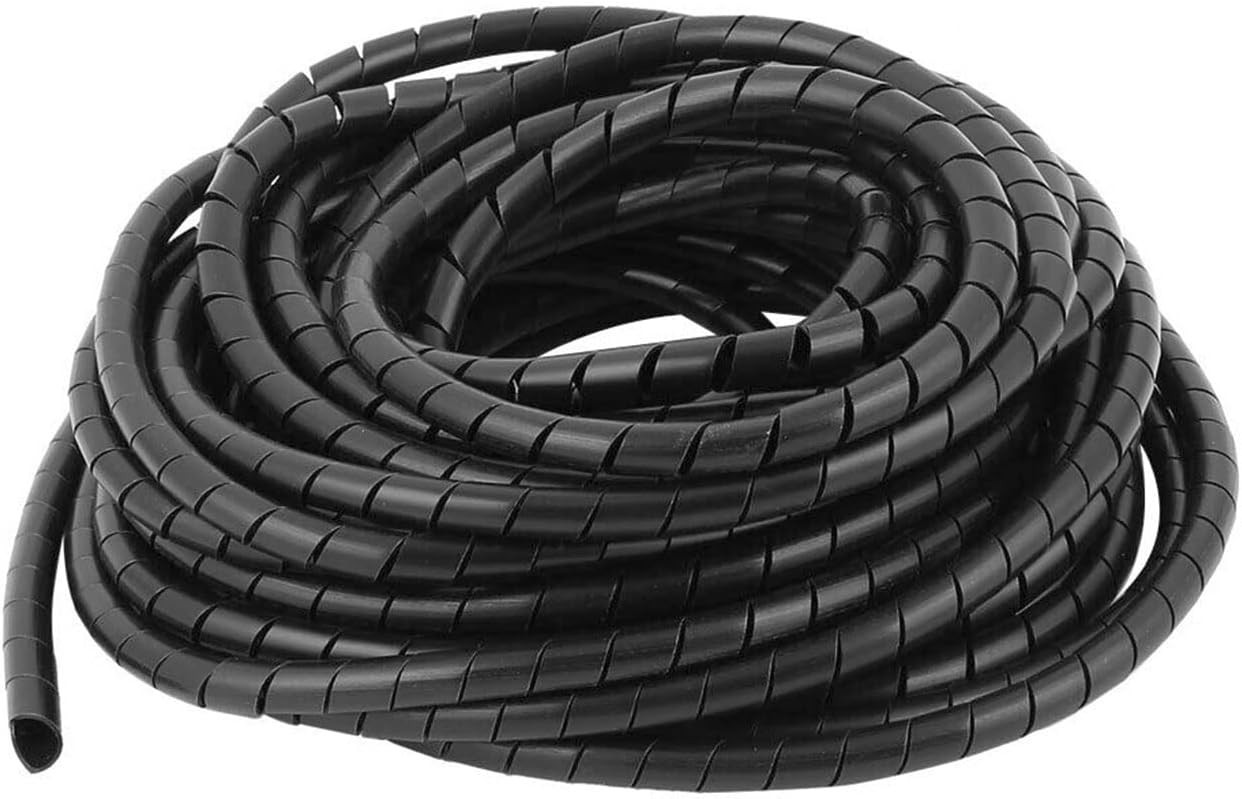Spiral Cable Wrap – 20 Ft 1/2″ Spiral Wire Wrap Cord Covers Bundle Sleeve Hose