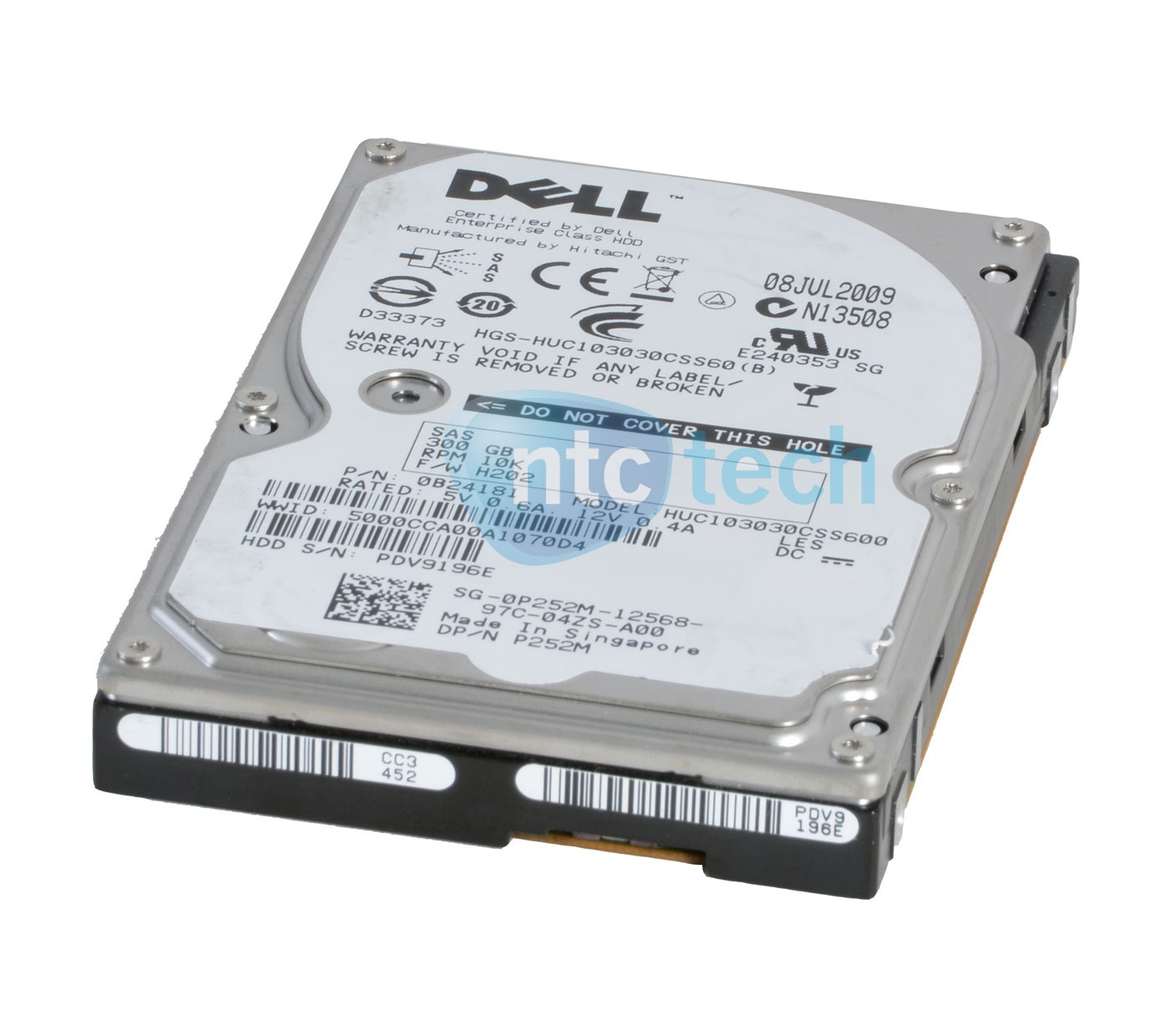 Dell P252M 300GB SAS 2.5in 10K Server Hard Disk Drive – U709K – HUC103030CSS600
