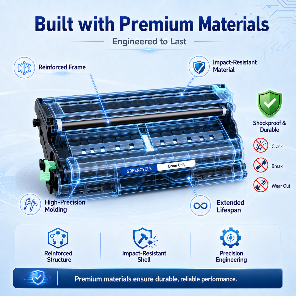 Compatible HP 126A Color Drum Unit CE314A for Color Laserjet M175 CP1025 X2