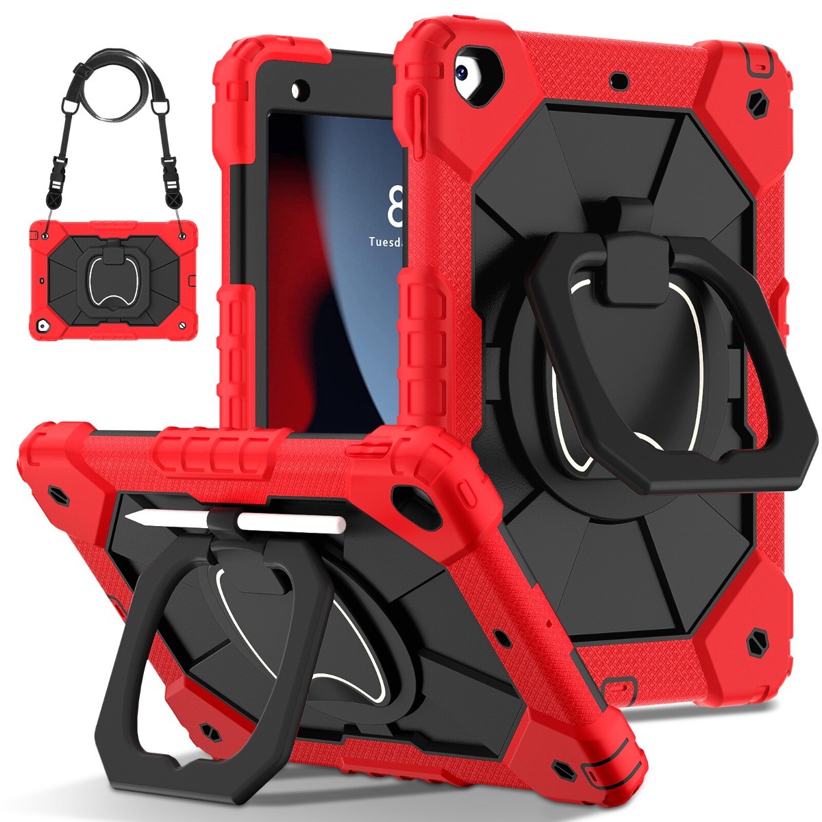For Apple iPad (A16) 11th Gen 11 inch 2025 Heavy Duty Rugged Stand Case Cover