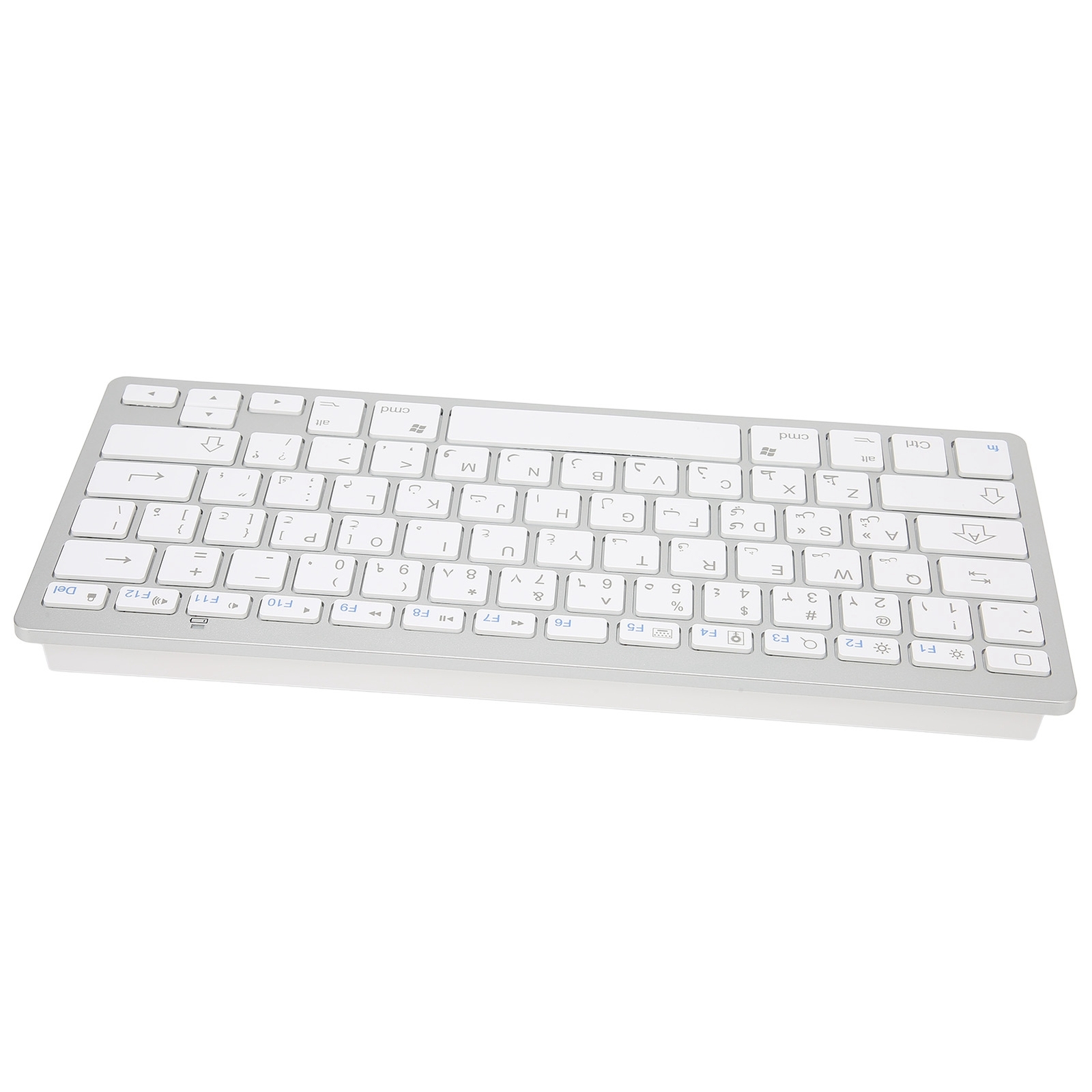 Arabic Wireless Keyboard Mini 78 Keys Ultra Thin Portable White Computer Key Fit