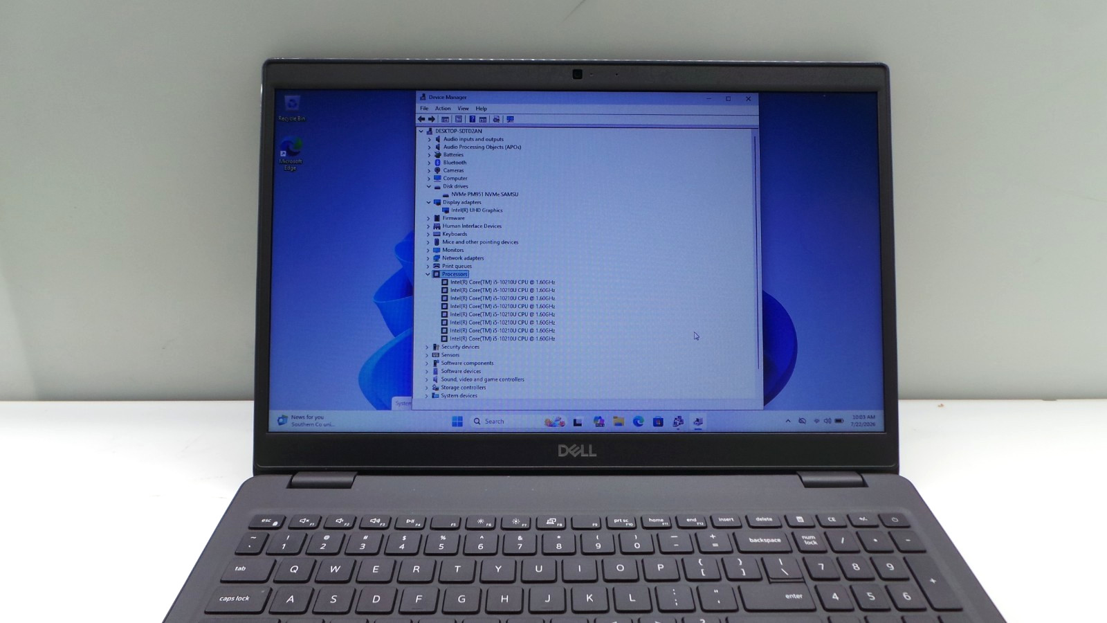 Dell Latitude 3510 15.6″ | i5-10210U 1.60GHz | 8GB DDR4 256GB NVMe | WIN 11 PRO