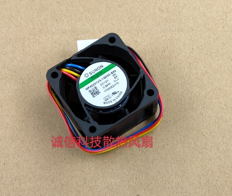 SUNON MF40201VX-1Q090-S99 12V 0.99W power supply silent 4-wire PWM cooling fan