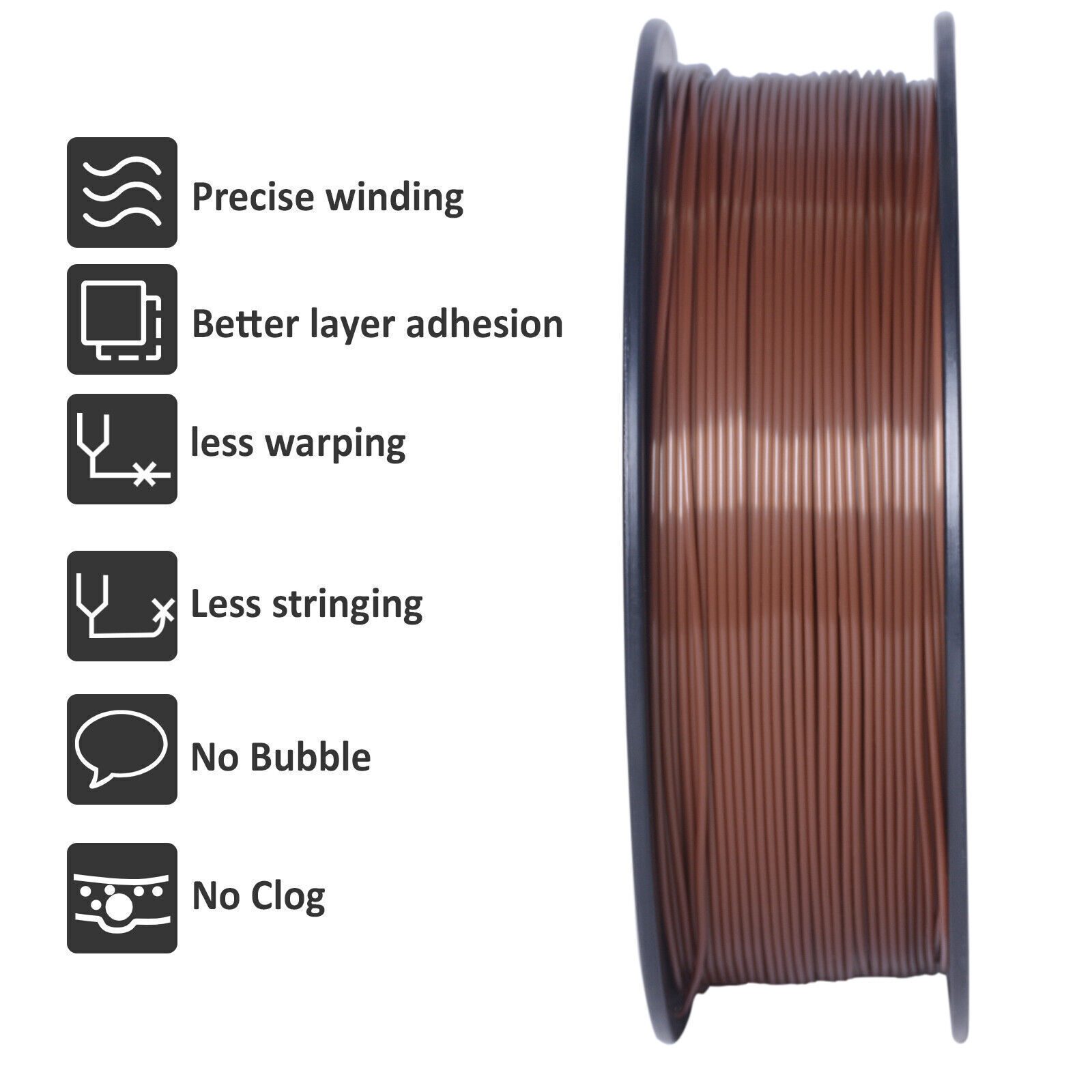 Hot SALE!GEEETECH 3D Printer multicolor Filament PLA/ABS+/PETG/TPU 1.75mm 1KG US