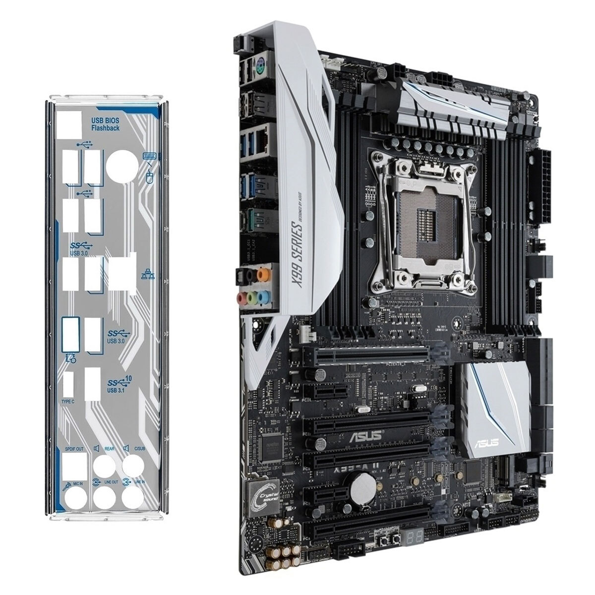 ASUS X99-A II LGA 2011-3 Motherboard USB 3.0 ATX SATA III On-Board Audio