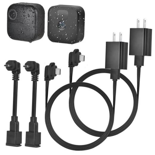 2Pack 10ft/3m Power Cable and Adapter for Blink Outdoor 4 (4th Gen) 10.0 Feet