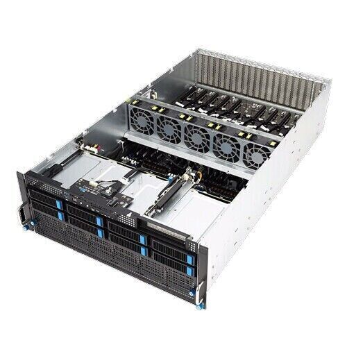 ASUS ESC8000A-E12 4U AI Server 8X3.5″(4x NVME) 8x GPU For NVIDIA A100 PCIe 5.0