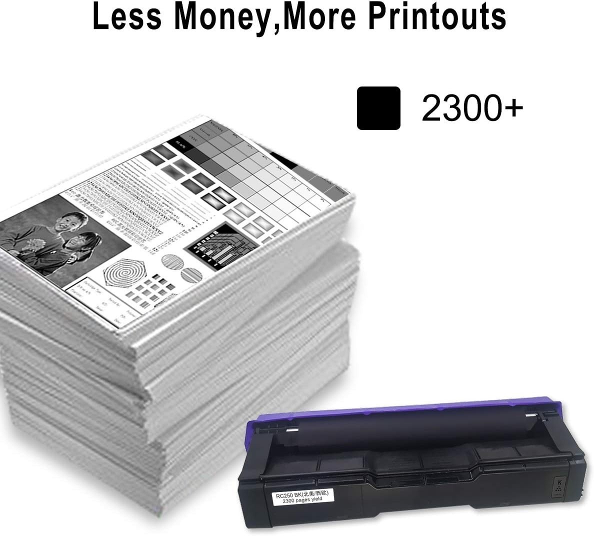 Compatible Toner Cartridge SP C250 C260 C261 Black High Capacity 2300 Pages f…