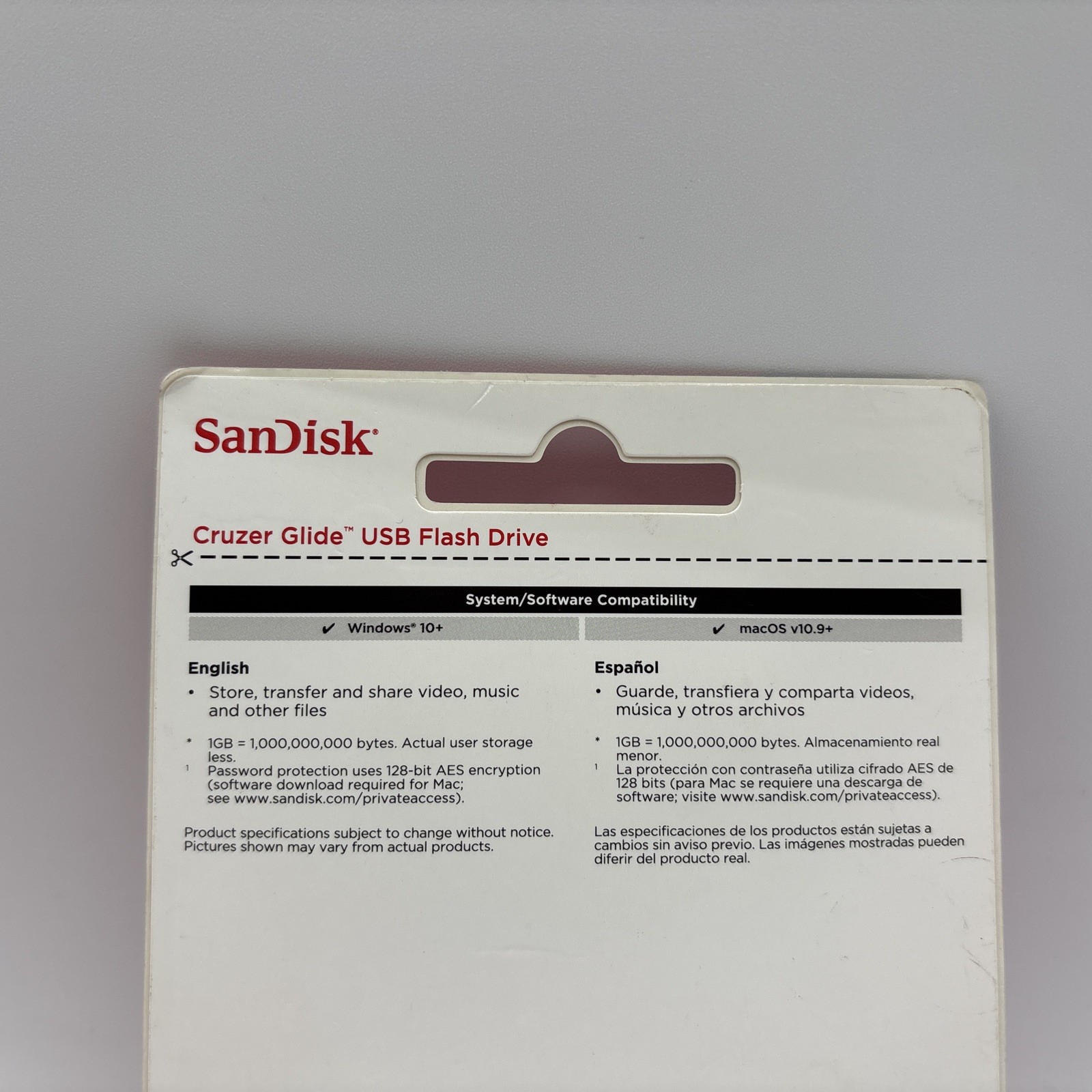 Sandisk Cruzer Glide. USB 2.0 FlSh Drive. 32 GB ( SDCZ60-032G-AW46) New. Sealed