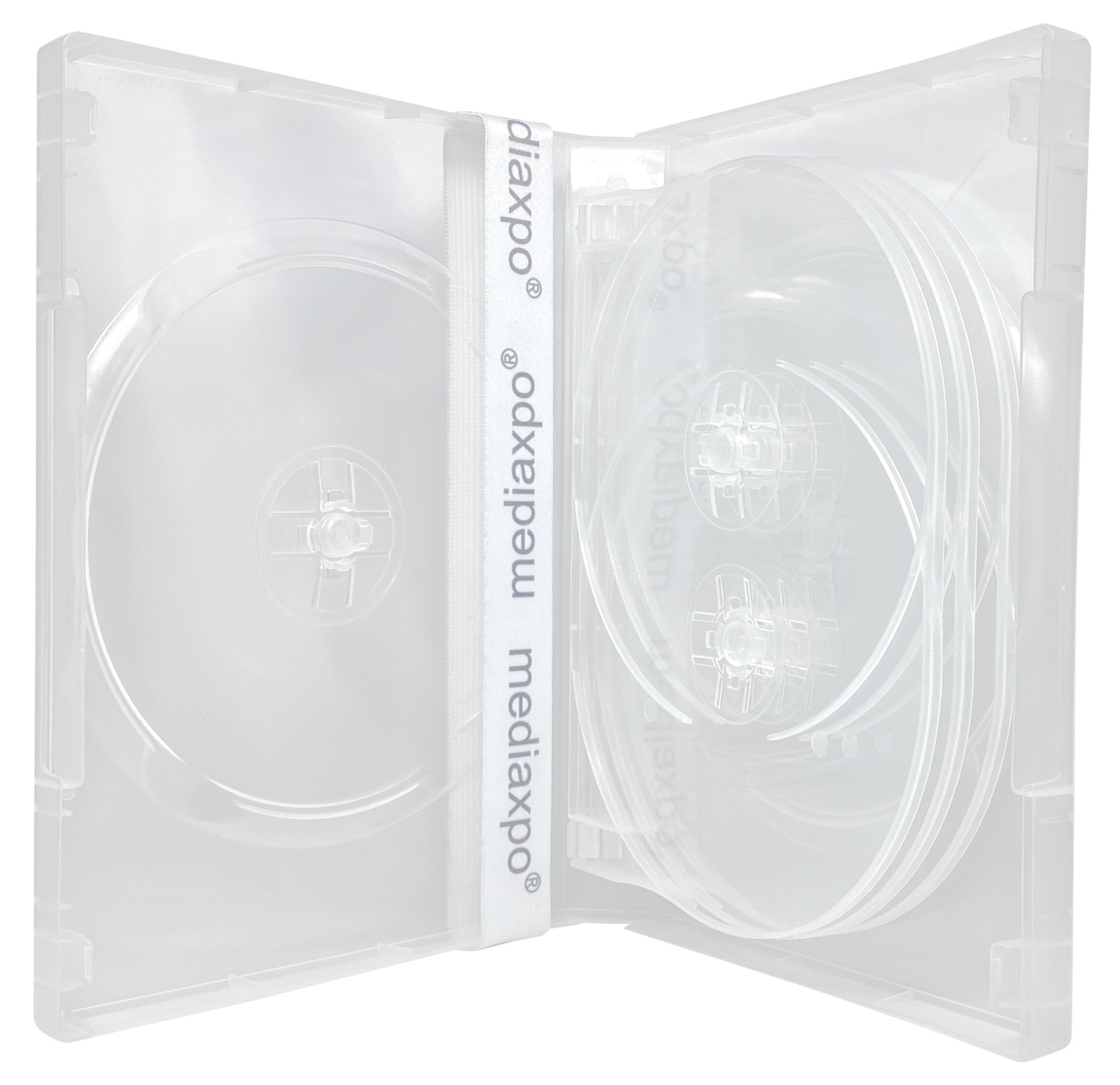 Clear 8 Disc DVD Cases Lot