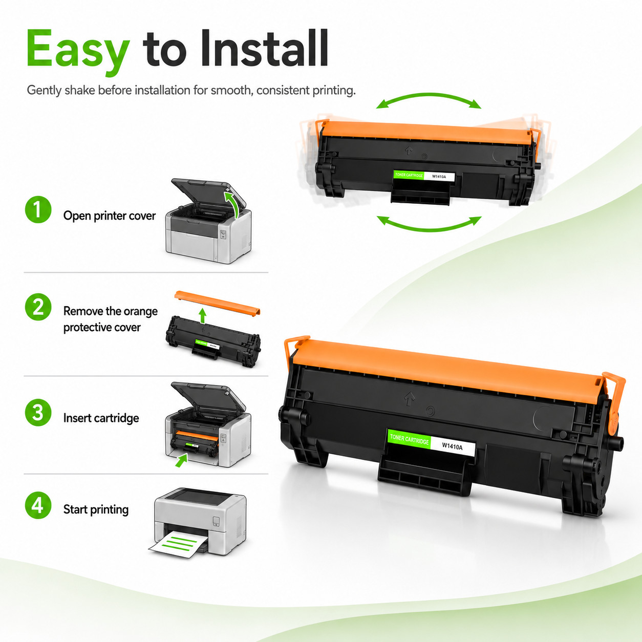 141A W1410A Toner Cartridge with chip GREENCYCLE for HP LaserJet MFP M140w M139w