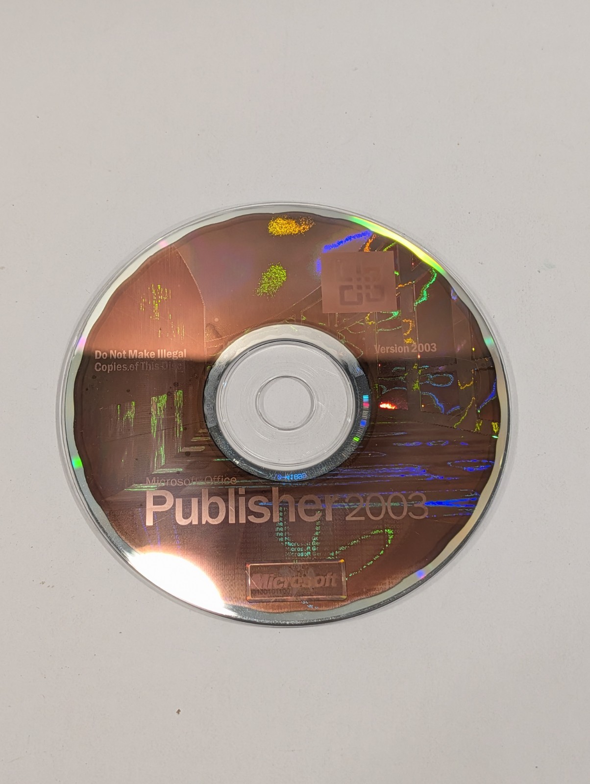 Microsoft Office Publisher 2003 Software Disc | Loose Disc Only