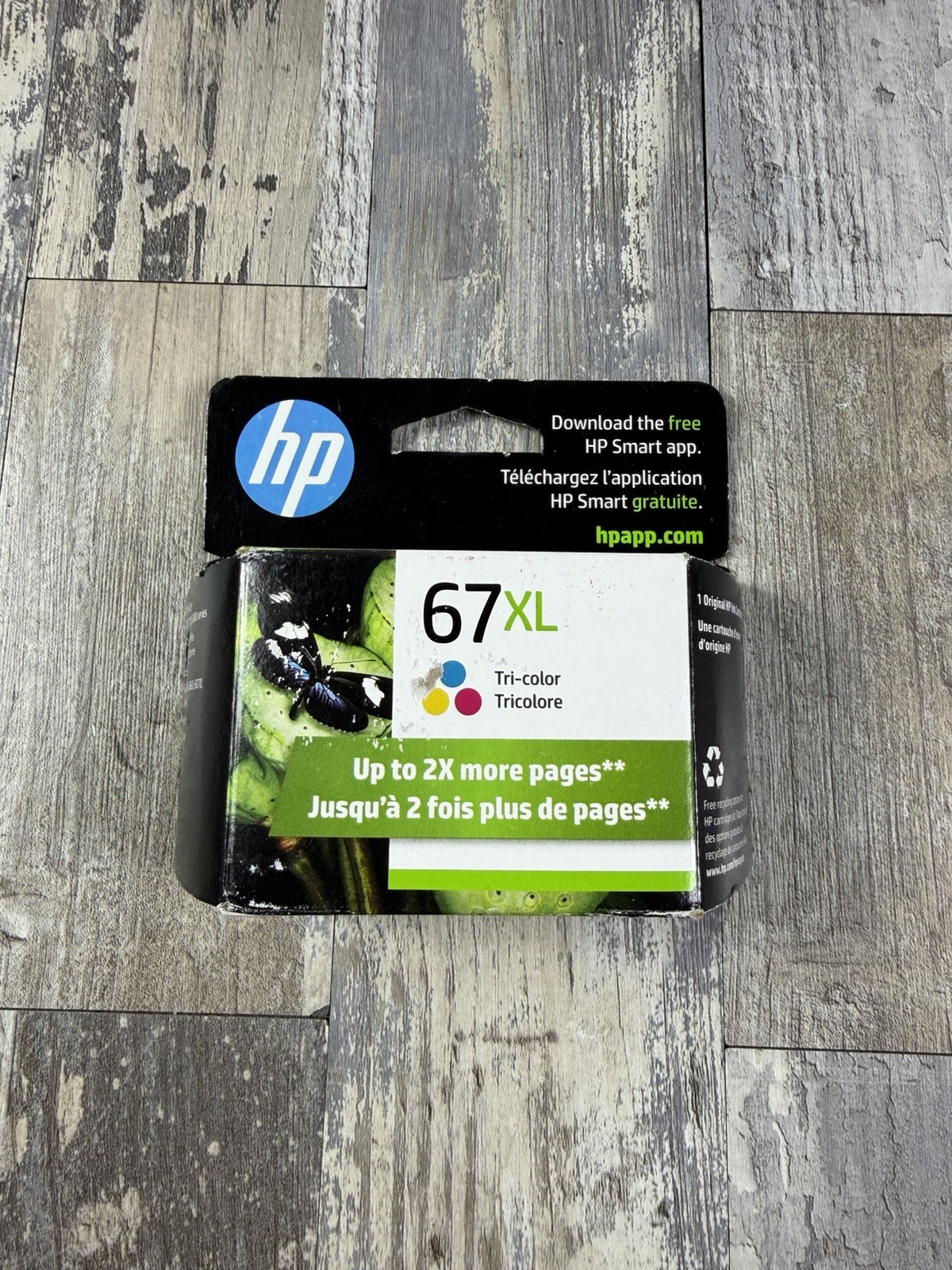 HP 67XL Tri-Color Original Ink Cartridge (3YM58AN) New Sealed Exp 2027