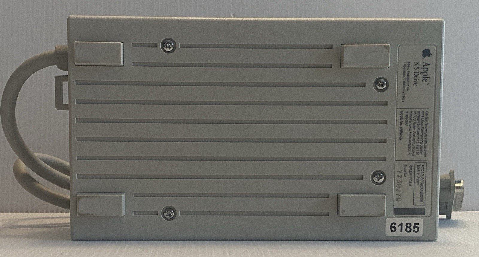 VINTAGE Apple 3.5 Drive External 3½” Floppy Drive DB-19 Beige | P/N A9M0106