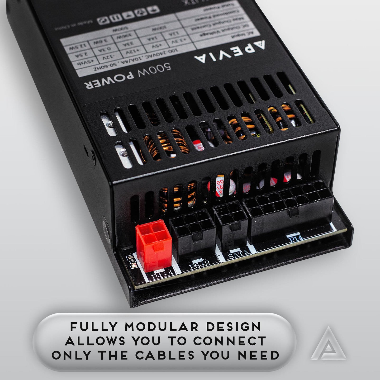 500W Fully Modular Mini ITX/Flex ATX Power Supply – Efficient Compact Design