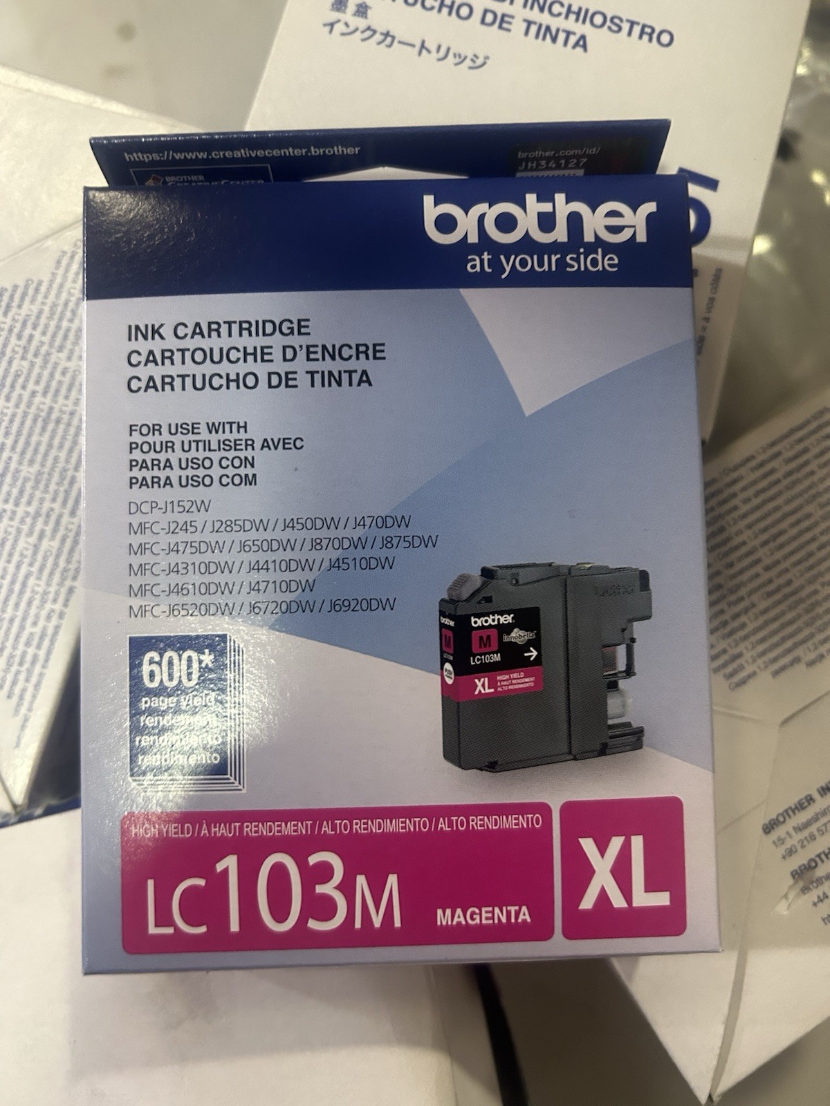 New Genuine Brother LC103XL Magenta Ink Cartridge DCP-J152W, MFC-J245 11/2025