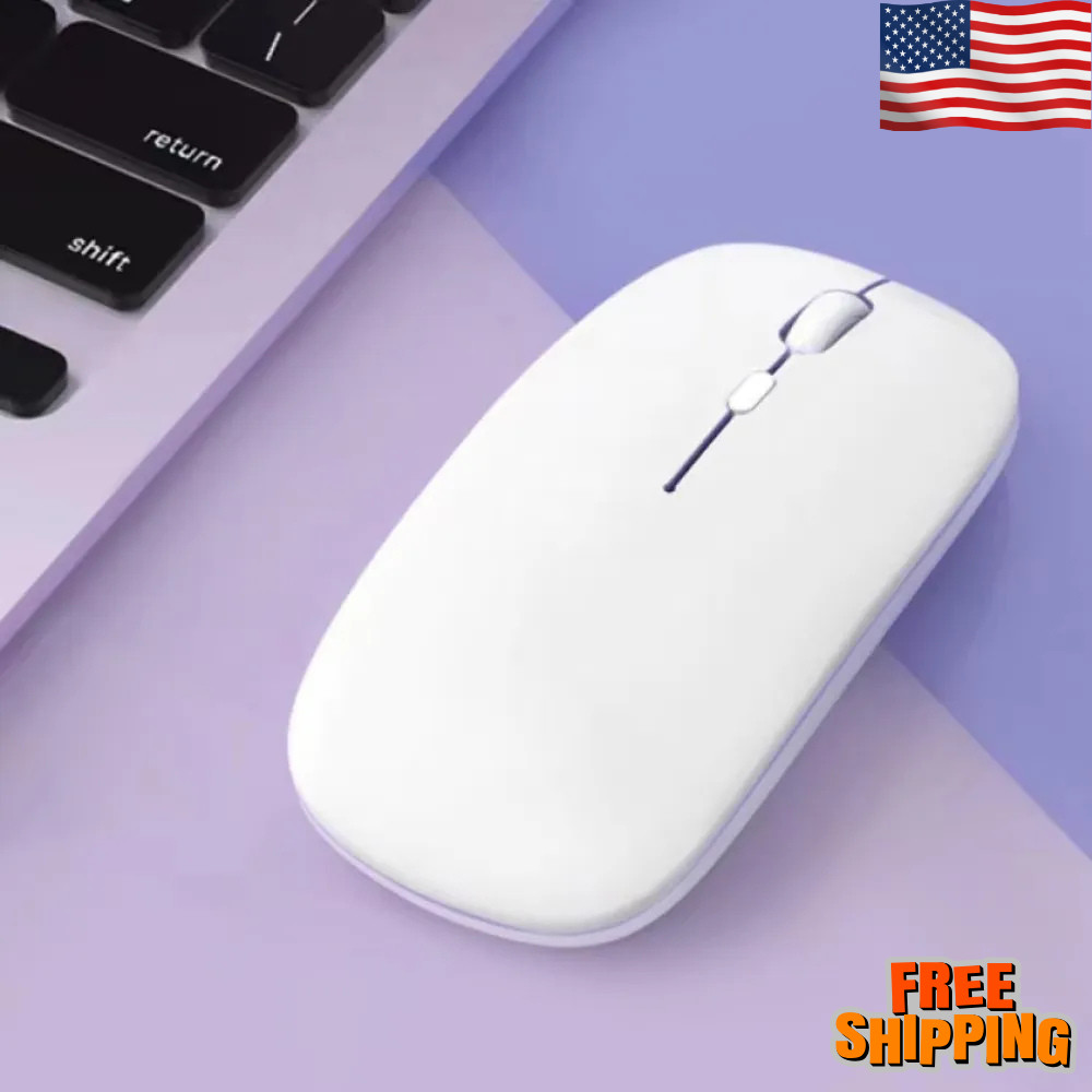 2.4GHz USB Wireless Optical Mouse Mice for Apple Mac Macbook Pro Air PC White US