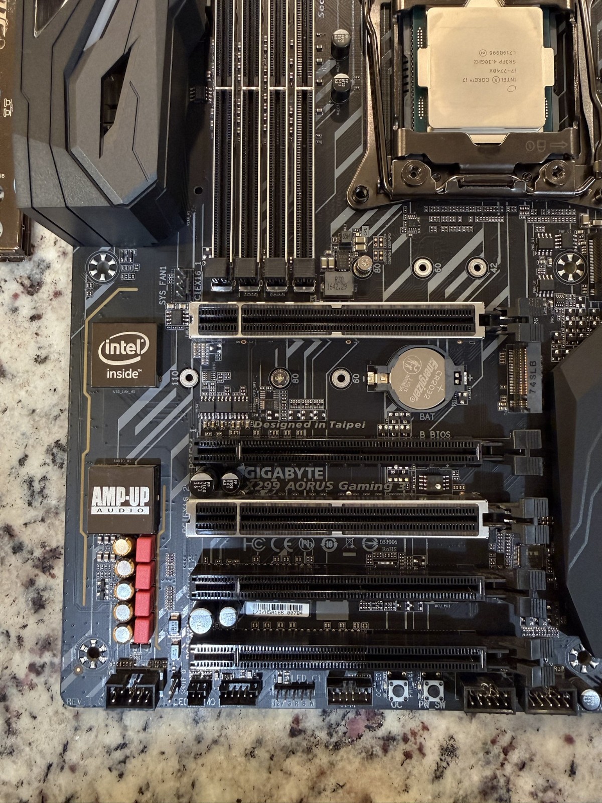 GIGABYTE X299 AORUS Gaming 3 LGA 2066 Intel Motherboard i7740x Works But Faulty