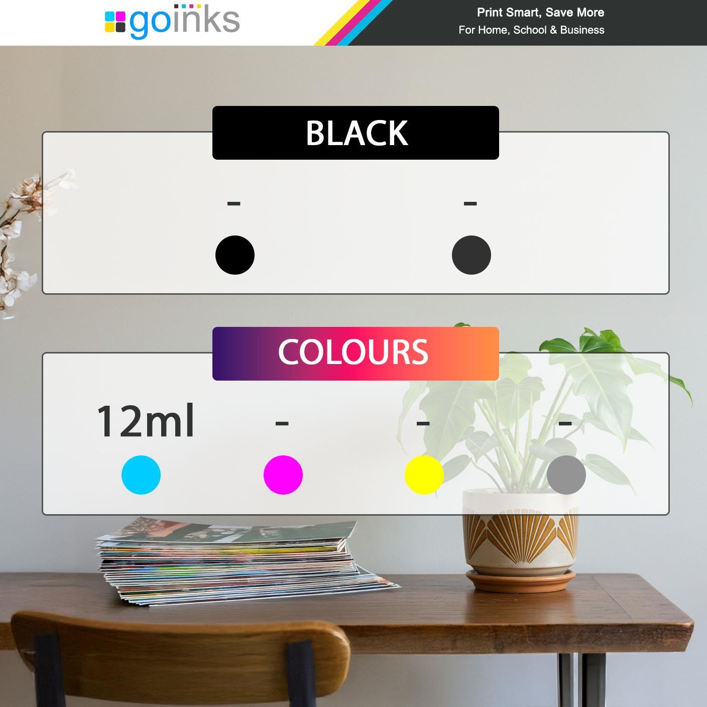 4 Cyan Printer Ink Cartridges for Canon PIXMA iP8700, MG5550, MG6450, MG7500