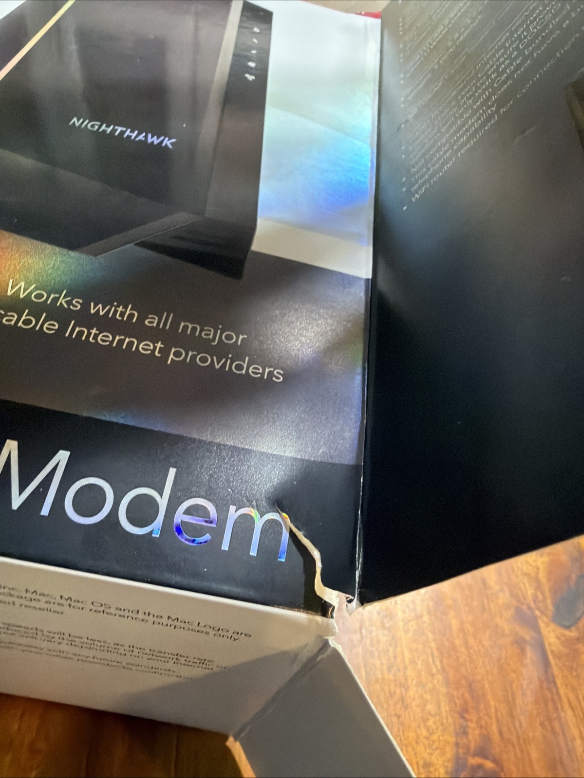 NETGEAR CM2000100NAS Cable Modem Untested Powers On See Description