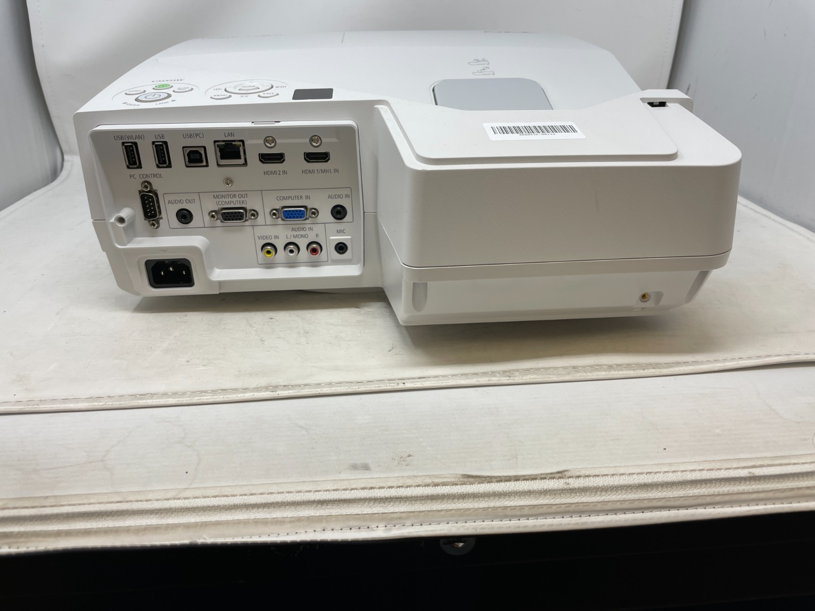 NEC NP-UM351W Ultra Short Throw Projector w/ Backplate, Under 1650 Lamp Hours