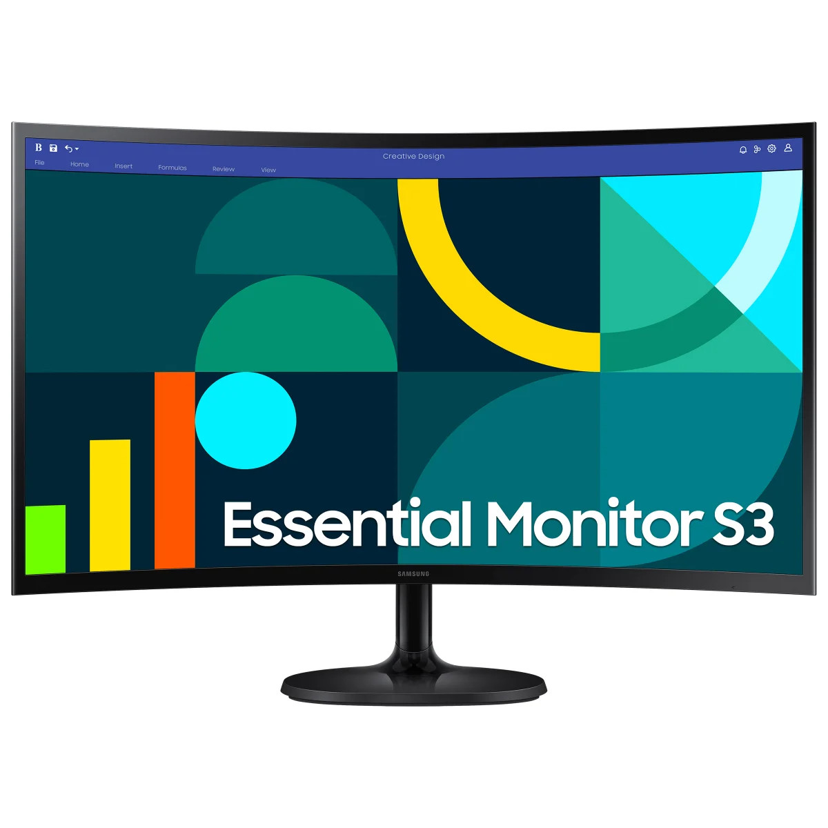 Samsung S36CG Series 27″ 100Hz Curved Monitor 100Hz 4ms Black LS27D36CGANXZA