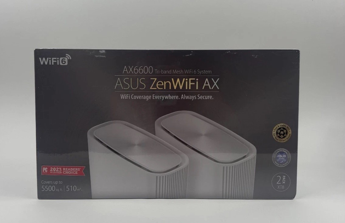 ASUS AX6600 ZenWiFi AX Tri-band Mesh WiFi 6 Brand New