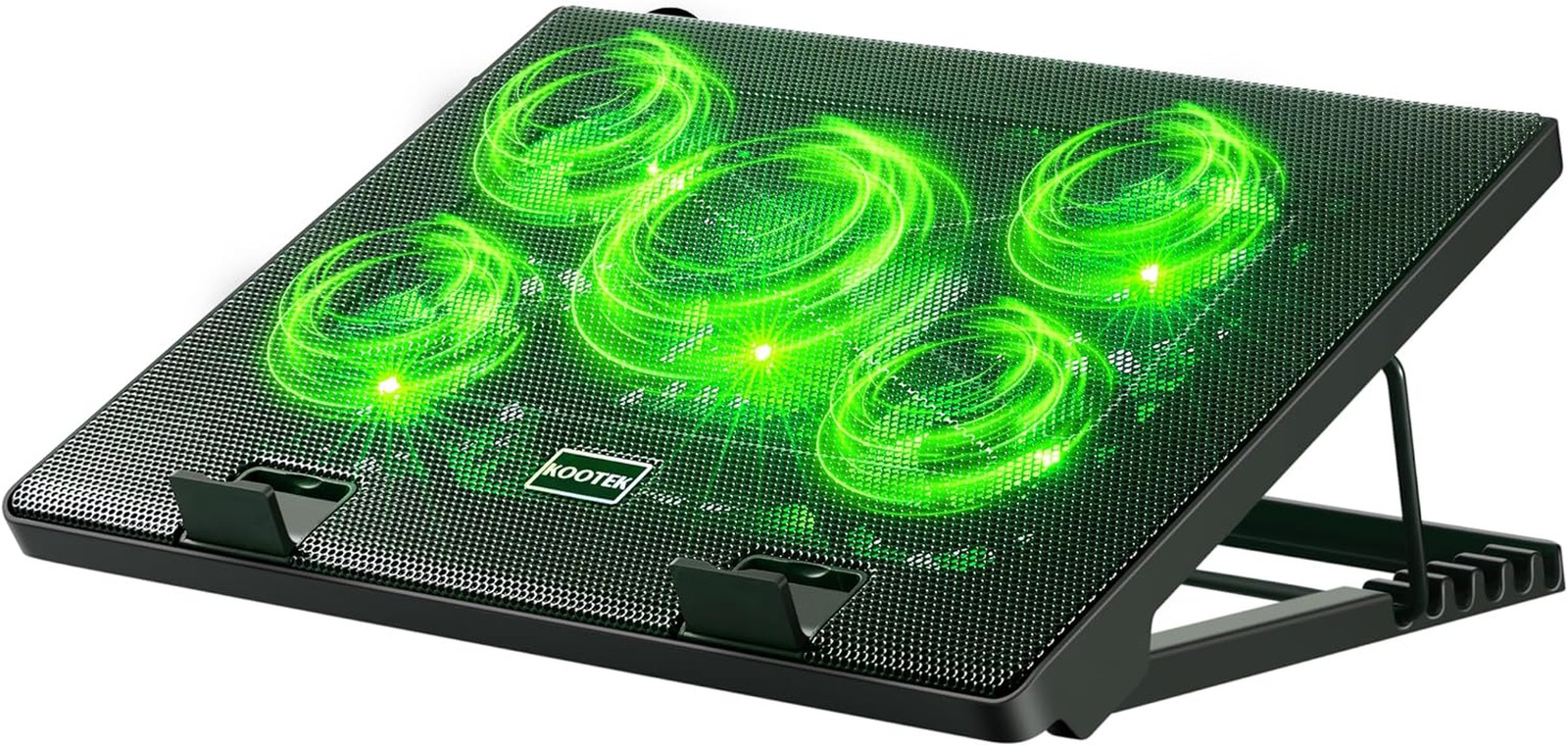 Laptop Cooling Pad, Laptop Cooler with 5 Quiet Fans for 12″-17″ Computer PC Note