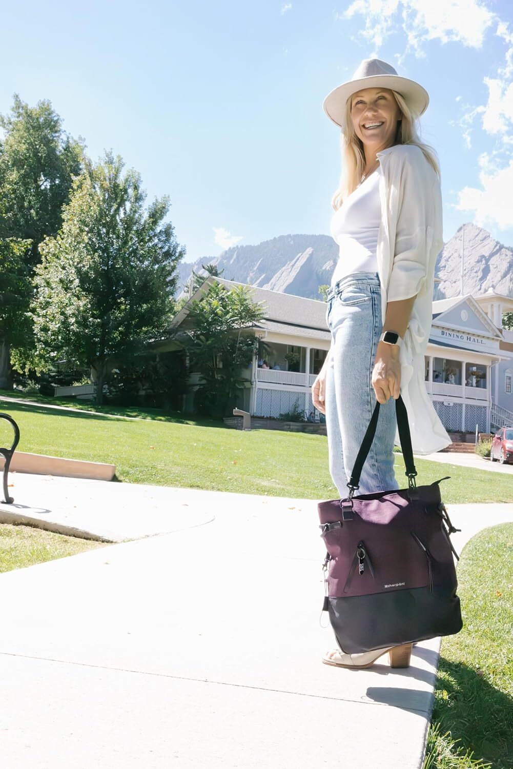 Sherpani Tempest, Anti-Theft Travel Backpack, Teacher Tote One Size, Merlot