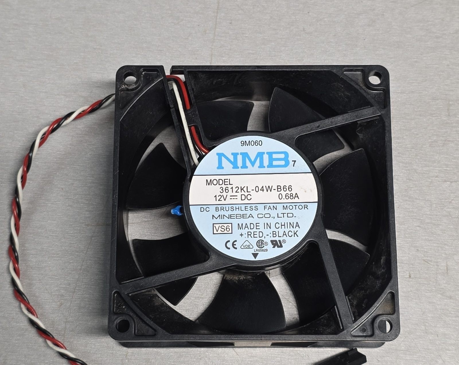 NMB 3612KL-04W-B66 12V DC Brushless Cooling Fan 0.68A Minebea